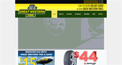 Desktop Screenshot of greatwesterntire.biz