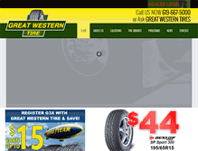 Tablet Screenshot of greatwesterntire.biz
